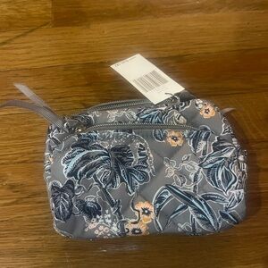 NEW WITH TAGS Vera Bradley Rain Forest Toile Mini Cosmetic Pouch